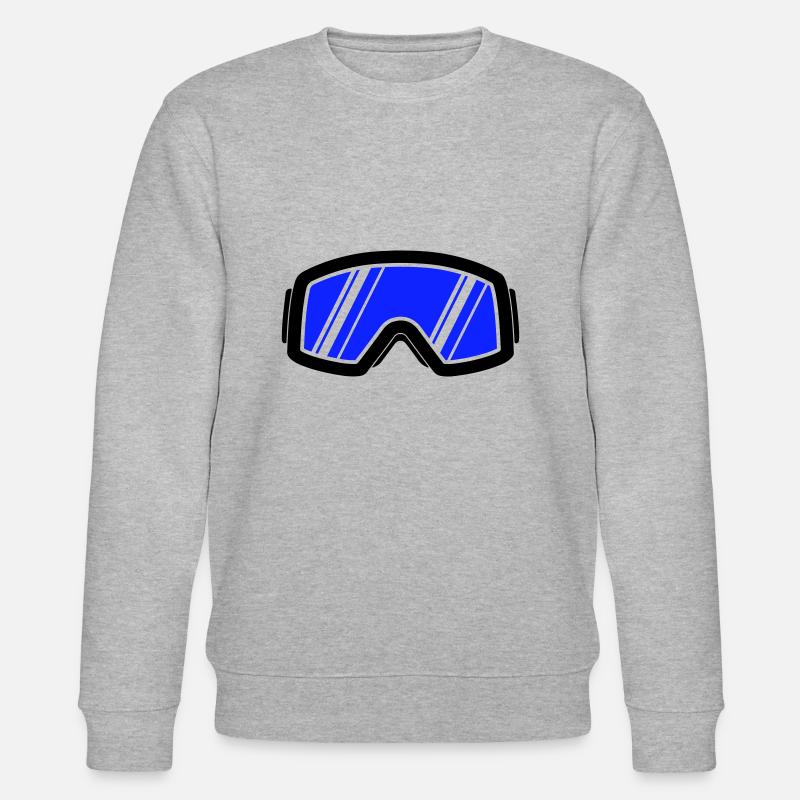 ski brille - Stanley/Stella Unisex Bio-Sweatshirt CHANGER - Grau meliert