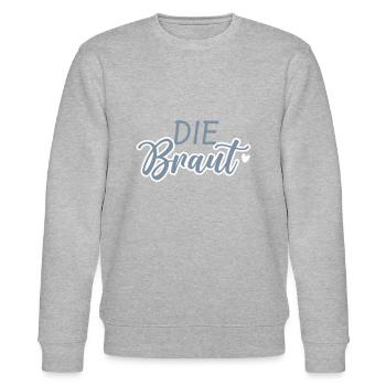 Die Braut - Stanley/Stella Unisex Bio-Sweatshirt CHANGER  - Grau meliert - Vorne - Nik (191cm) & Marisol (170cm)