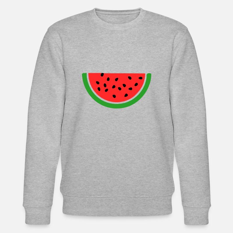 pastèque - Sweat bio CHANGER Stanley/Stella Unisexe - gris chiné