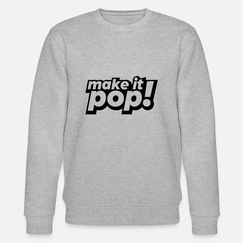 make it pop - Stanley/Stella CHANGER Unisex Organic Sweatshirt - heather grey