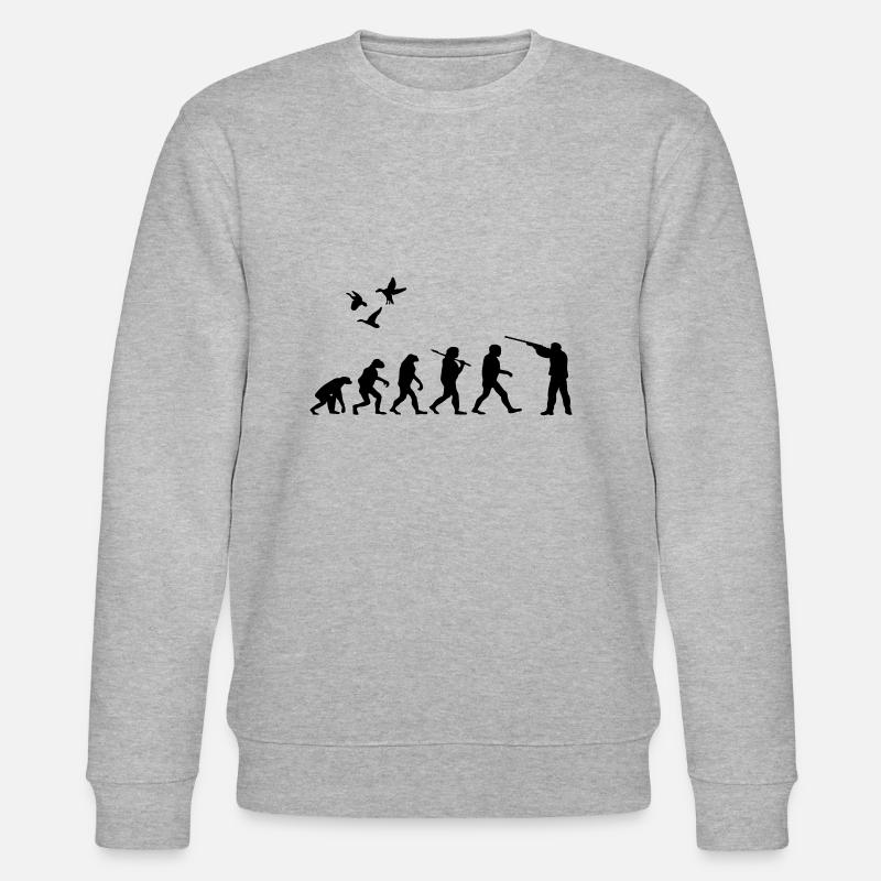 Evolution chasseur - Sweat bio CHANGER Stanley/Stella Unisexe - gris chiné