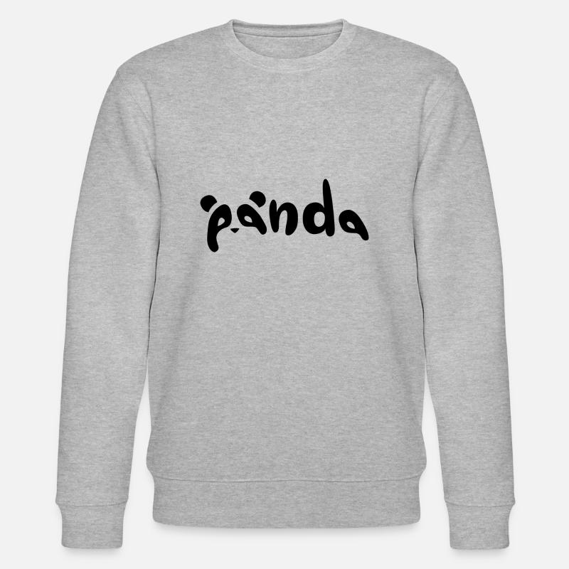 Panda - Stanley/Stella Unisex Bio-Sweatshirt CHANGER  - Grau meliert