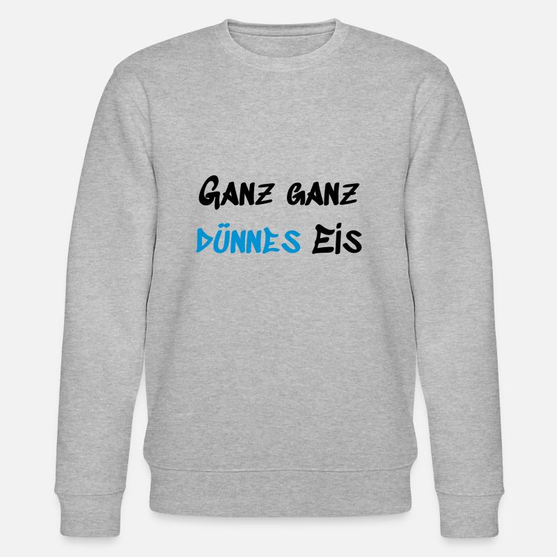 Ganz dünnes Eis - Stanley/Stella Unisex Bio-Sweatshirt CHANGER  - Grau meliert