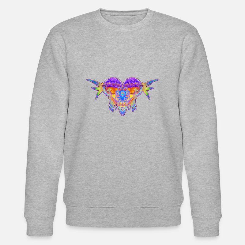 Cœur de triptymie - Sweat bio CHANGER Stanley/Stella Unisexe - gris chiné