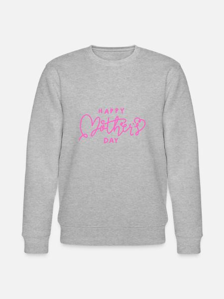 Happy Mom - Stanley/Stella Unisex Bio-Sweatshirt CHANGER  - Grau meliert