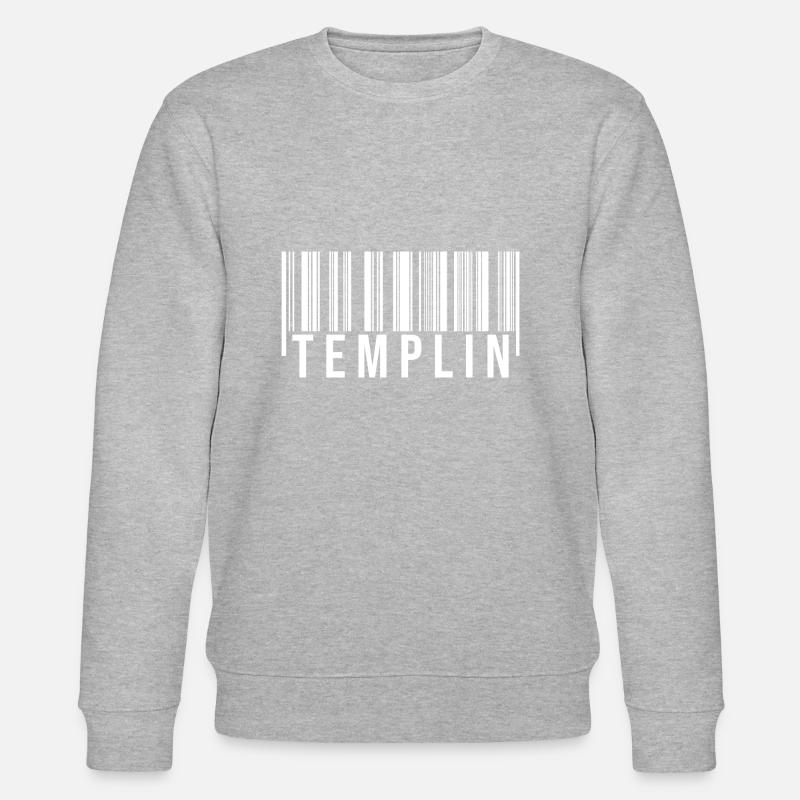 Templin Strichcode - Stanley/Stella Unisex Bio-Sweatshirt CHANGER  - Grau meliert