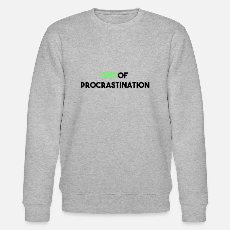 PDG DE LA PROCRASTINATION - Sweat bio CHANGER Stanley/Stella Unisexe - gris chiné