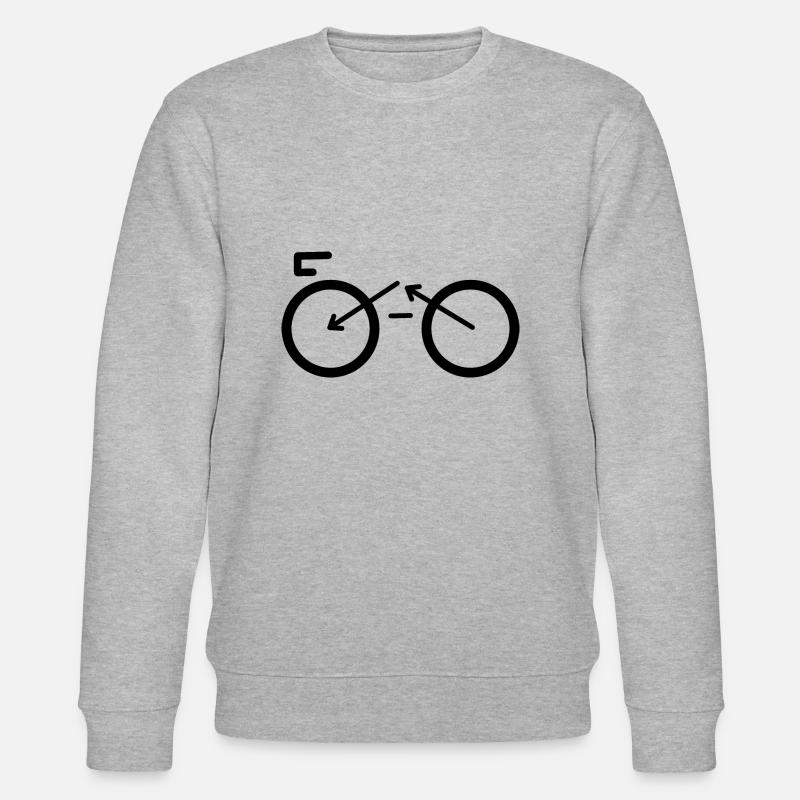 Fahrrad-Formen - Stanley/Stella Unisex Bio-Sweatshirt CHANGER  - Grau meliert