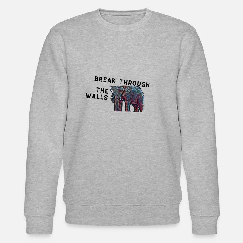Percez les murs / Libérez-vous - Sweat bio CHANGER Stanley/Stella Unisexe - gris chiné