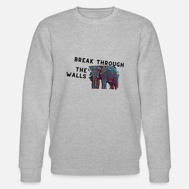 Percez les murs / Libérez-vous - Sweat bio CHANGER Stanley/Stella Unisexe - gris chiné