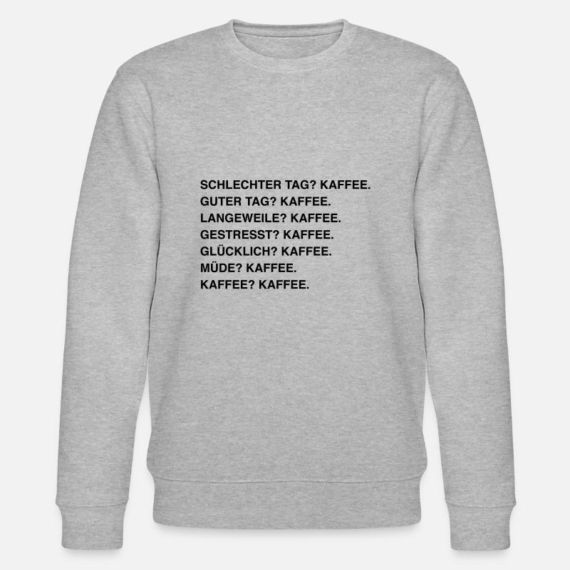 Kaffee Coffee Lover - Stanley/Stella Unisex Bio-Sweatshirt CHANGER  - Grau meliert