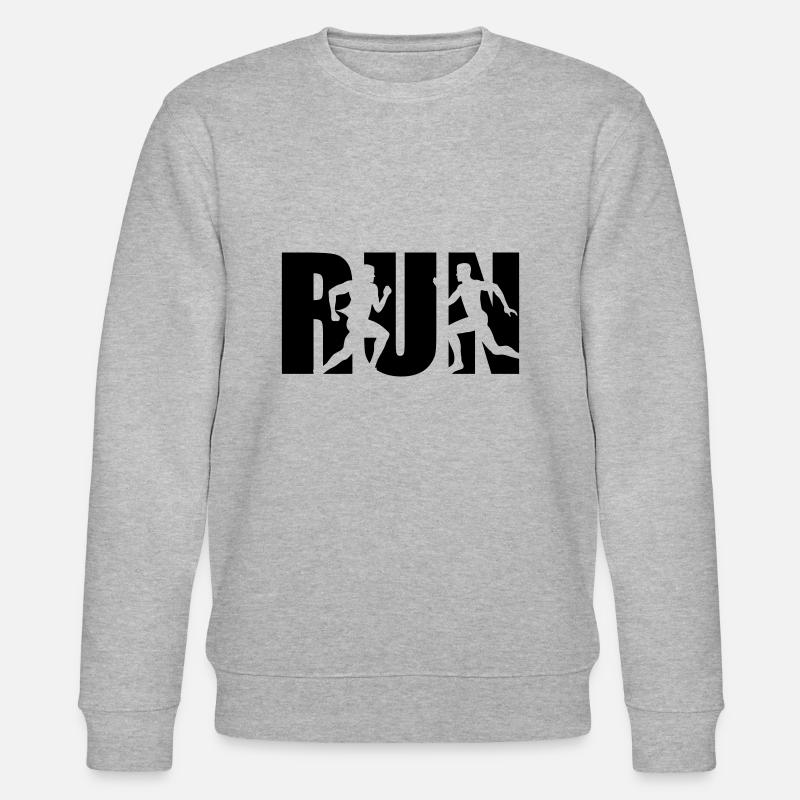 Run, Running, Runner - Stanley/Stella CHANGER Unisex Organic Sweatshirt - heather grey