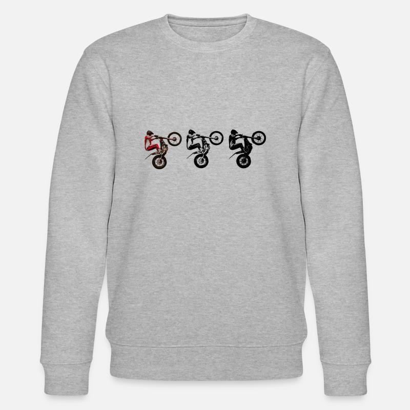 Motocross - Stanley/Stella Unisex Bio-Sweatshirt CHANGER  - Grau meliert