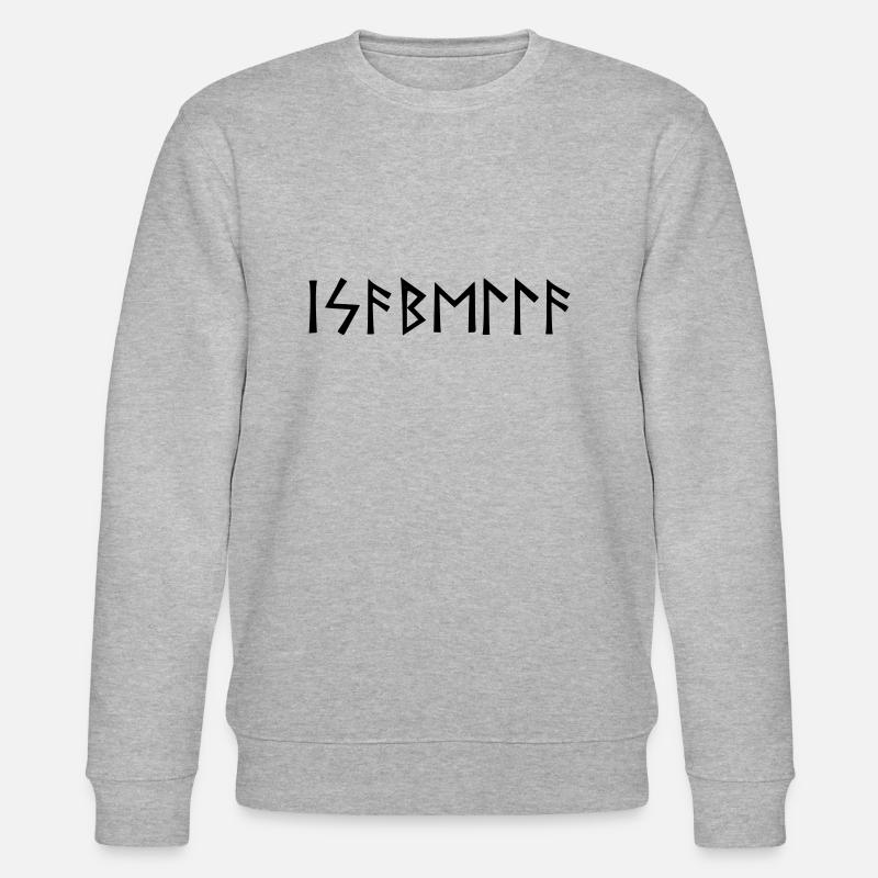 Nom - Isabella - en runes - Sweat bio CHANGER Stanley/Stella Unisexe - gris chiné