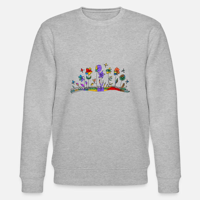 fleurs - Sweat bio CHANGER Stanley/Stella Unisexe - gris chiné