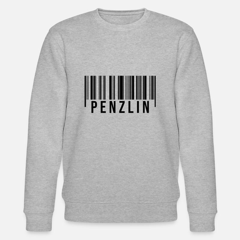 Penzlin Strichcode - Stanley/Stella Unisex Bio-Sweatshirt CHANGER  - Grau meliert