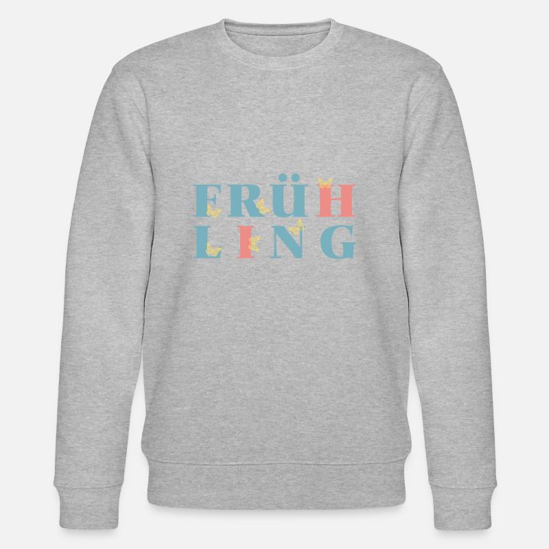Faites entrer le printemps dans votre maison - Enfin le printemps - Sweat bio CHANGER Stanley/Stella Unisexe - gris chiné