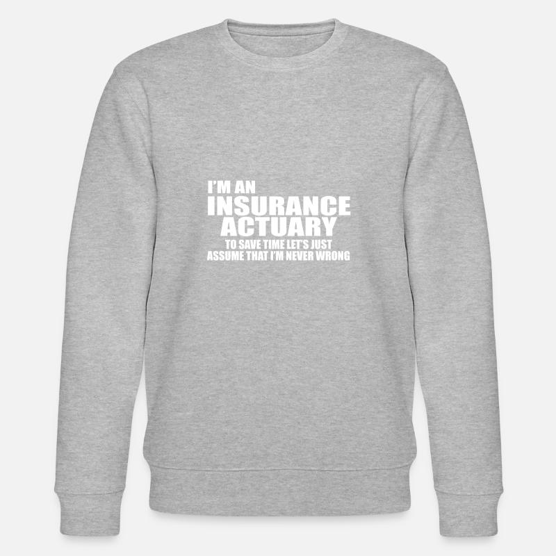 Insurance Actuary - Stanley/Stella Unisex Bio-Sweatshirt CHANGER  - Grau meliert
