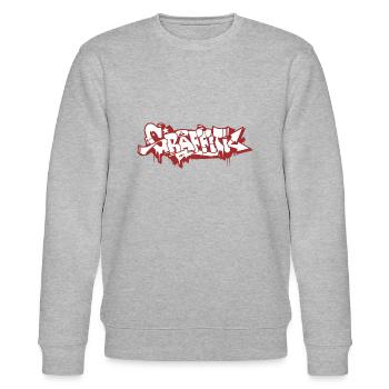 GRAFFITI - Stanley/Stella CHANGER Unisex Organic Sweatshirt - heather grey - Front - Nik (191cm) & Marisol (170cm)