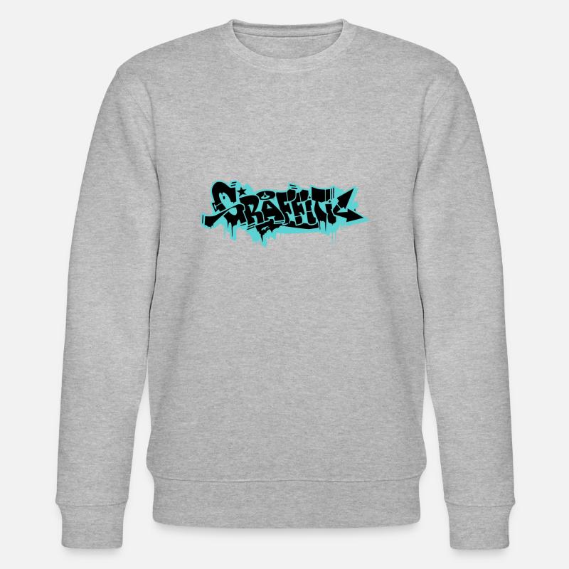 GRAFFITI - Stanley/Stella Unisex Bio-Sweatshirt CHANGER  - Grau meliert
