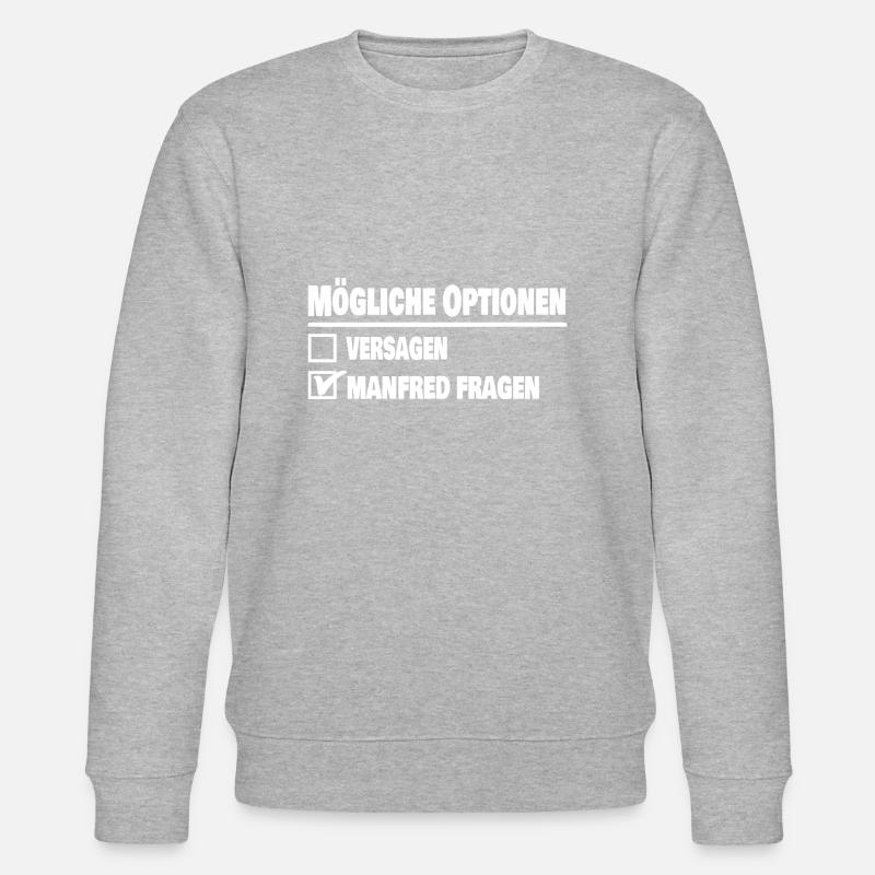 Manni Manfred - Sweat bio CHANGER Stanley/Stella Unisexe - gris chiné