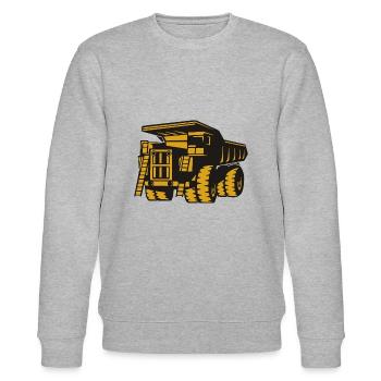 Belaz Muldenkipper Baumaschinen Fahrer Silhouette - Sweat bio CHANGER Stanley/Stella Unisexe - gris chiné - Devant - Nik (191cm) & Marisol (170cm)