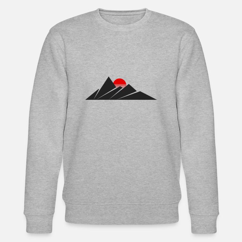 Berge Sonne - Stanley/Stella Unisex Bio-Sweatshirt CHANGER  - Grau meliert
