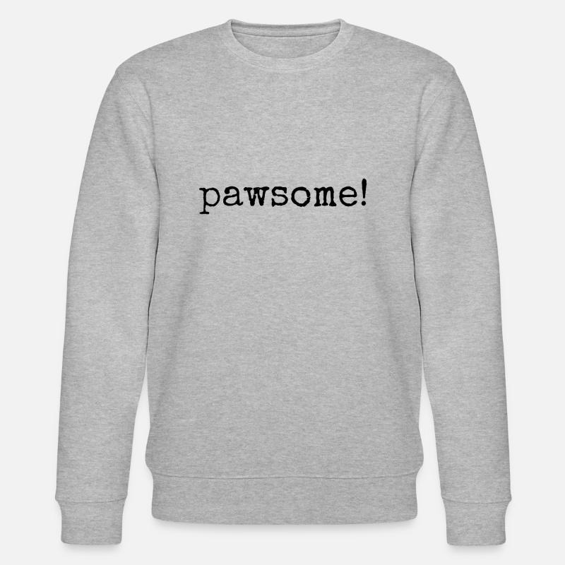 pawsome - Stanley/Stella Unisex Bio-Sweatshirt CHANGER  - Grau meliert