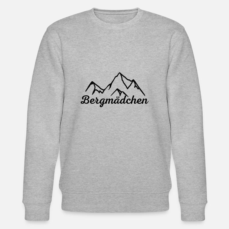 Bergmädchen - Stanley/Stella Unisex Bio-Sweatshirt CHANGER  - Grau meliert