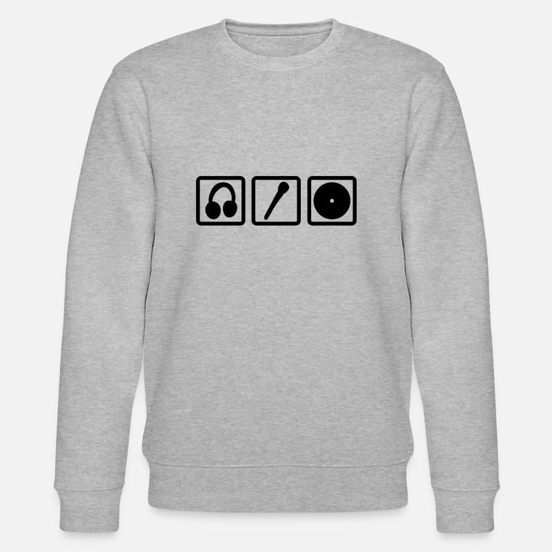 dj set - Stanley/Stella Unisex Bio-Sweatshirt CHANGER  - Grau meliert