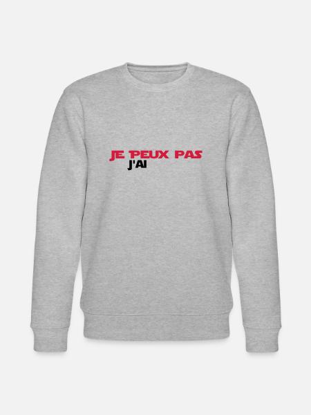 je peux pas j'ai - Sweat bio CHANGER Stanley/Stella Unisexe - gris chiné