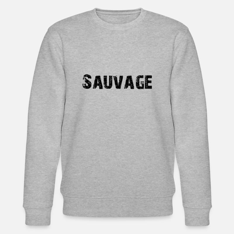 Wild - Stanley/Stella Unisex Bio-Sweatshirt CHANGER  - Grau meliert