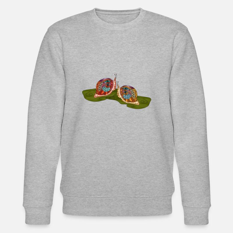 Snails - Stanley/Stella CHANGER Unisex Organic Sweatshirt - heather grey