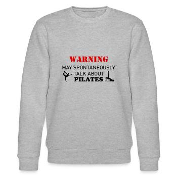 Warning Spontaneously Start Talking About pilates - Sweat bio CHANGER Stanley/Stella Unisexe - gris chiné - Devant - Nik (191cm) & Marisol (170cm)