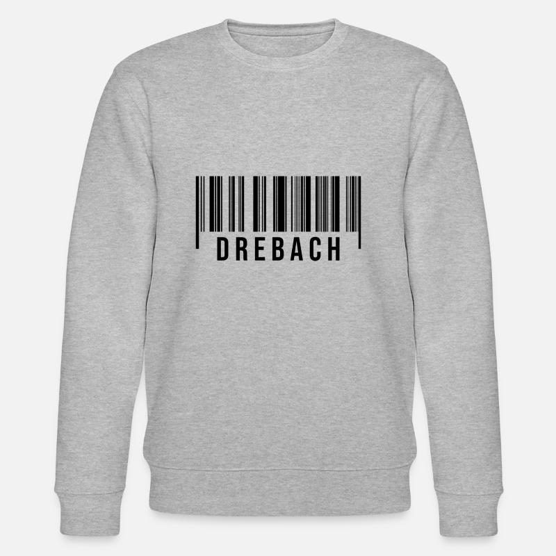 Erzgebirge Strichcode Drebach - Stanley/Stella Unisex Bio-Sweatshirt CHANGER  - Grau meliert
