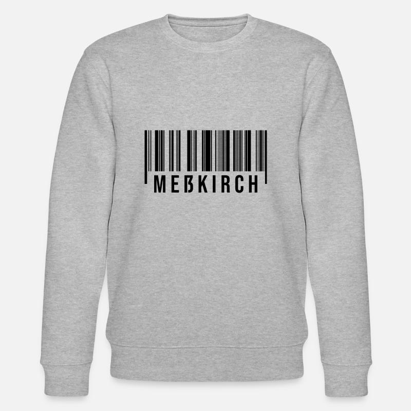 Schwabe Strichcode Meßkirch - Stanley/Stella Unisex Bio-Sweatshirt CHANGER  - Grau meliert