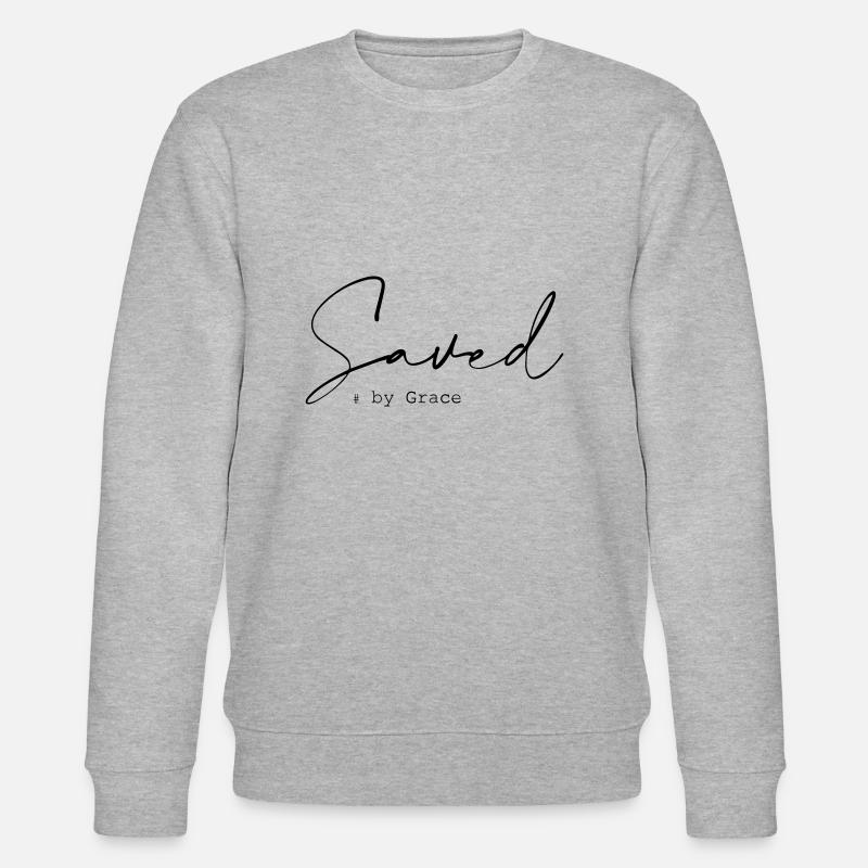 Saved by Grace - Stanley/Stella Unisex Bio-Sweatshirt CHANGER  - Grau meliert