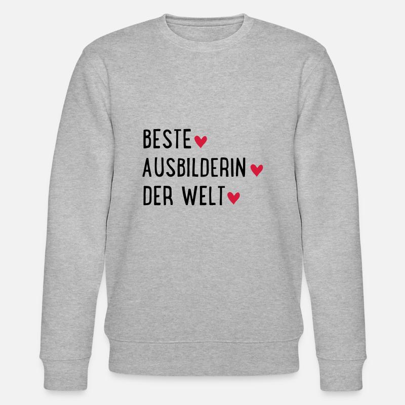 BESTEAUSBILDERIN - Stanley/Stella Unisex Bio-Sweatshirt CHANGER - Grau meliert