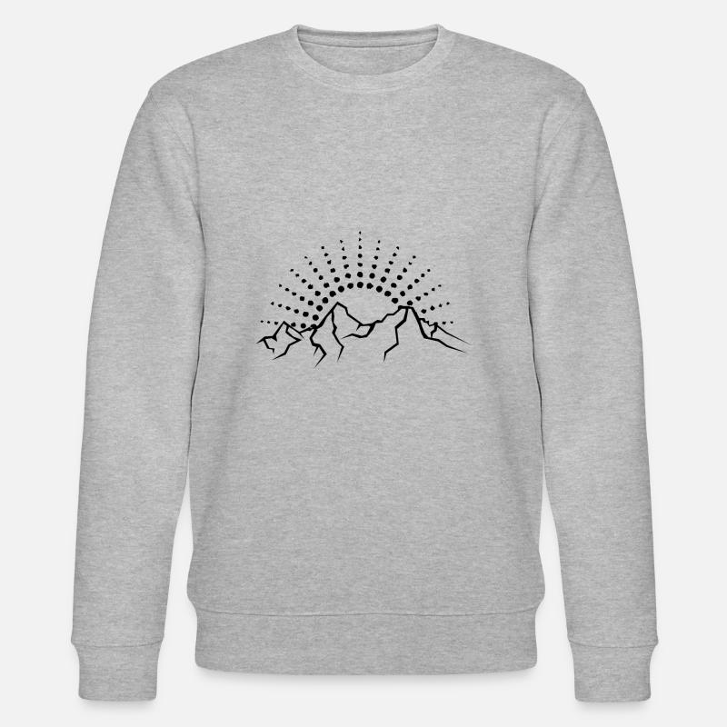 Sonne - Berg - (2) - Stanley/Stella Unisex Bio-Sweatshirt CHANGER - Grau meliert
