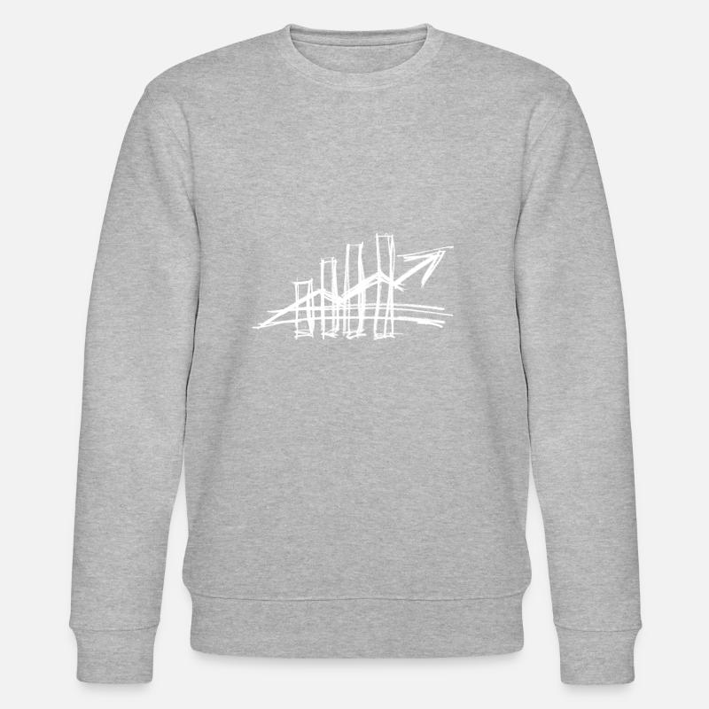 Bourse en blanc - Sweat bio CHANGER Stanley/Stella Unisexe - gris chiné