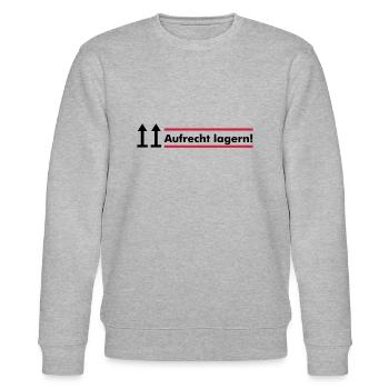 aufrecht lagern - Stanley/Stella Unisex Bio-Sweatshirt CHANGER  - Grau meliert - Vorne - Nik (191cm) & Marisol (170cm)