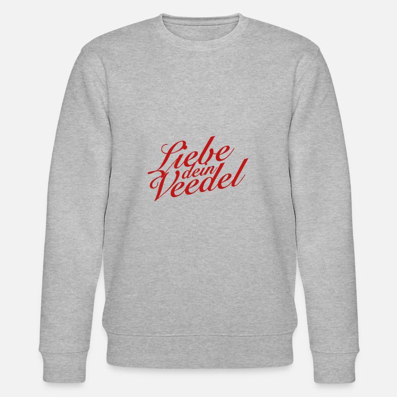 Liebe dein Veedel (Kölner Veedel) - Stanley/Stella Unisex Bio-Sweatshirt CHANGER - Grau meliert