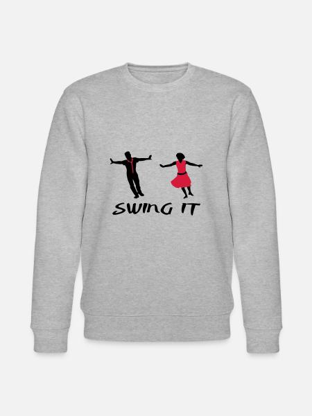 Swing it, swing dance - Stanley/Stella CHANGER Unisex Organic Sweatshirt - heather grey