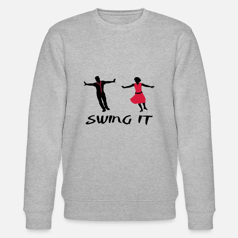 Swing it, Swing dance - Stanley/Stella Unisex Bio-Sweatshirt CHANGER  - Grau meliert
