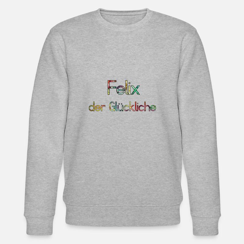 Felix - der Glückliche - Stanley/Stella Unisex Bio-Sweatshirt CHANGER  - Grau meliert