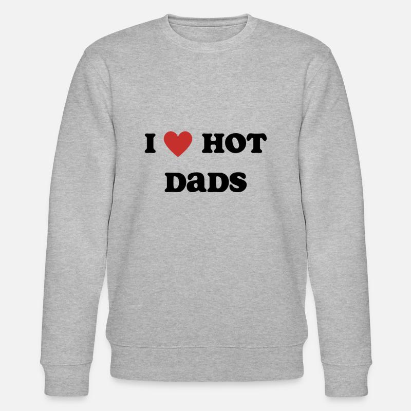 J’aime les papas chauds - Sweat bio CHANGER Stanley/Stella Unisexe - gris chiné