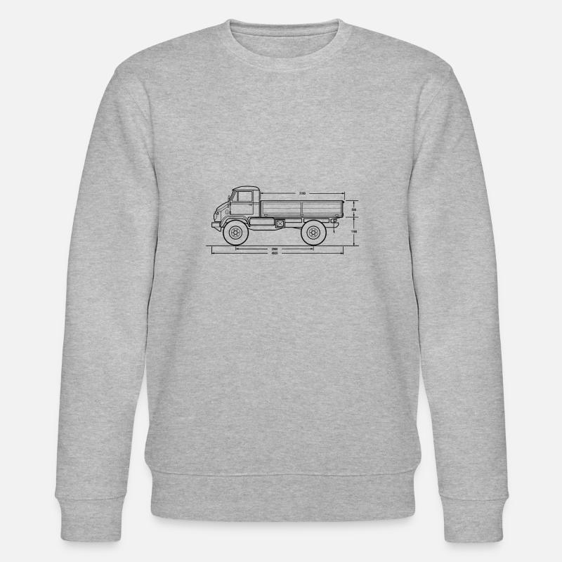 Unimog - Oldtimer - Universal Motorgerät - Sweat bio CHANGER Stanley/Stella Unisexe - gris chiné