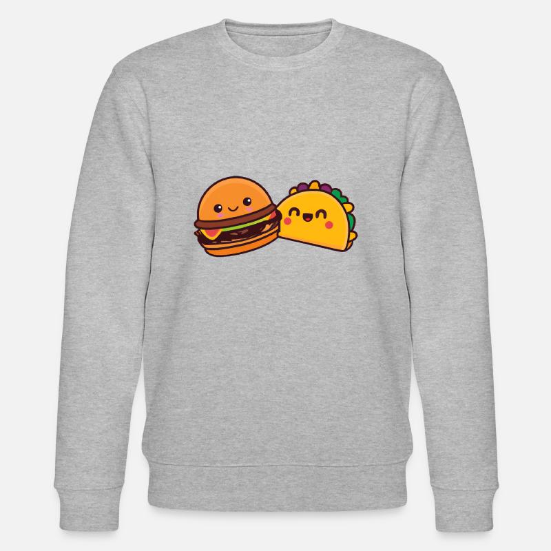 burger and Döner - Stanley/Stella Unisex Bio-Sweatshirt CHANGER  - Grau meliert