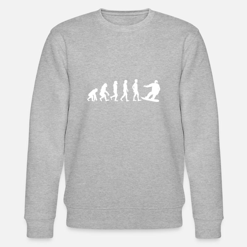 Evolution snowboarder - Sweat bio CHANGER Stanley/Stella Unisexe - gris chiné