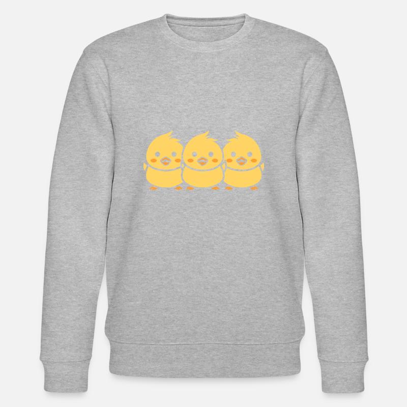 Küken - Stanley/Stella Unisex Bio-Sweatshirt CHANGER  - Grau meliert